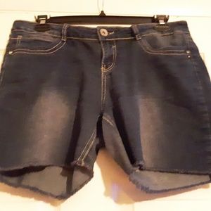 Silver Crush Blue Jean Shorts